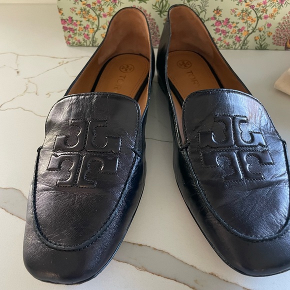 Tory Burch Black Leather Loafers - Picture 7 of 16